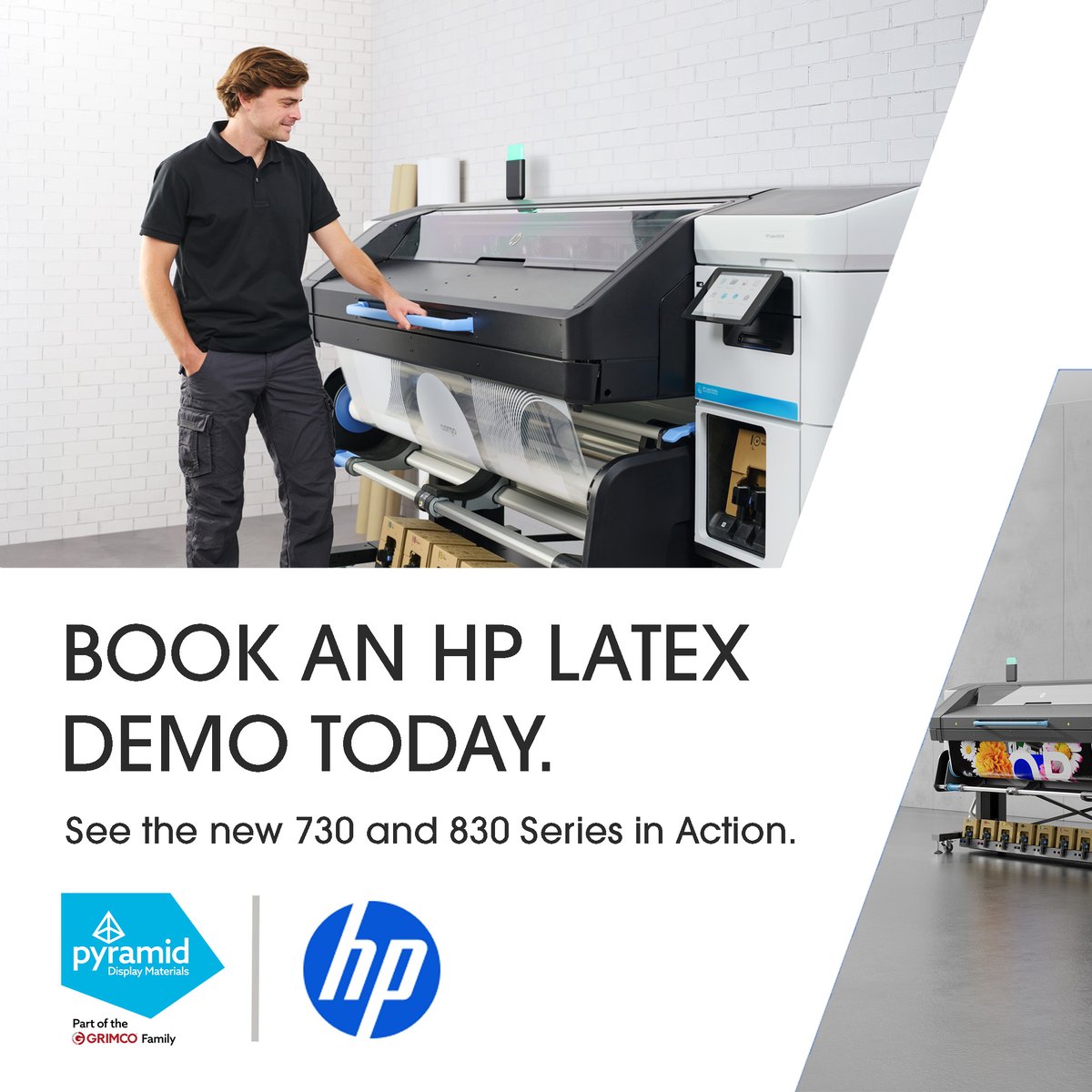 PyramidDisplay's tweet image. 🚨 Book a demo for an HP Latex printer today!
Now taking pre-bookings for the new 730 &amp;amp; 830 Series.

✅ Vivid colours
⚡ Faster speeds
🌍 Eco latex tech
🧠 Smart interface

📍 Pyramid Display Materials
🔗 eu1.hubs.ly/H0kVyR20

#HPLatex #PrintDemo #WideFormatPrint #HPPrinting