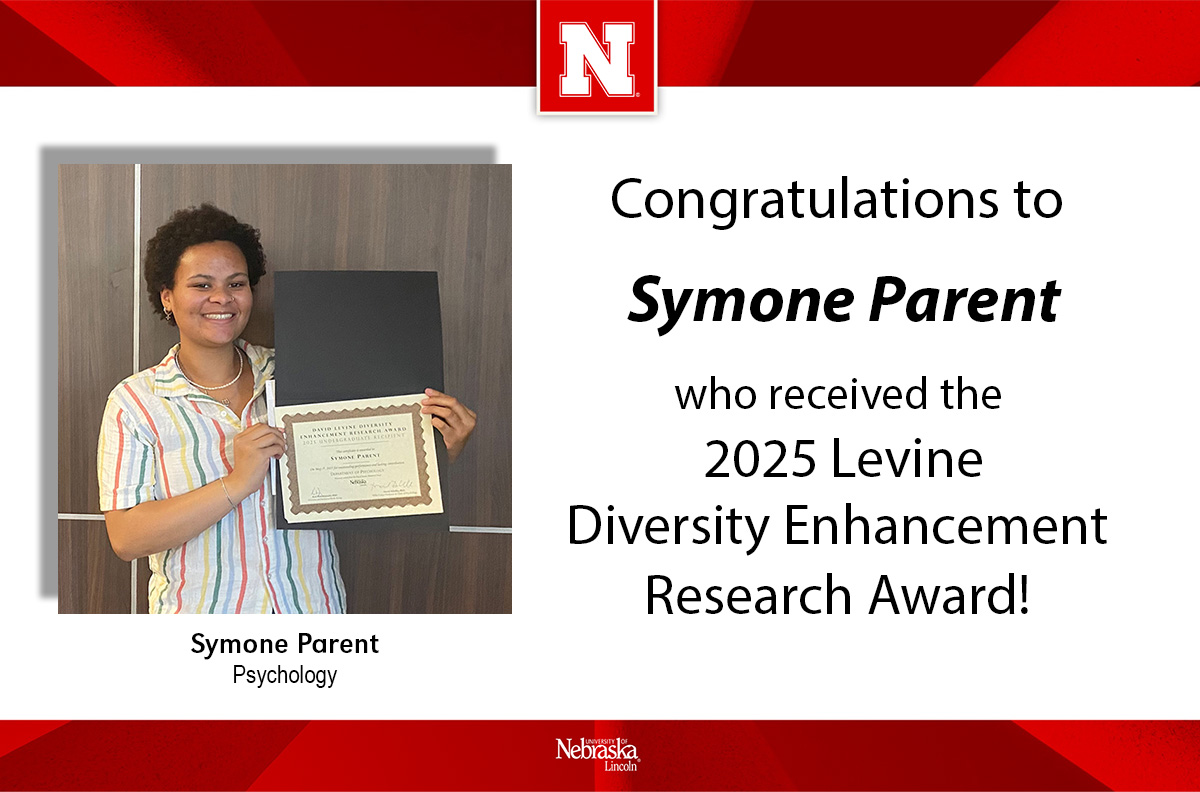 UNL McNair (@unl_mcnair) on Twitter photo Congrats to <a href="/UNL_McNair/">UNL McNair</a> Scholar Symone Parent who received the <a href="/UNLPsych/">Nebraska Psychology</a> Levine Diversity Enhancement Research Award, acknowledging student research of significance for diverse populations. Symone was nominated by her faculty mentor Dr. Cynthia Willis-Esqueda. Well done!๐ Congrats to <a href="/UNL_McNair/">UNL McNair</a> Scholar Symone Parent who received the <a href="/UNLPsych/">Nebraska Psychology</a> Levine Diversity Enhancement Research Award, acknowledging student research of significance for diverse populations. Symone was nominated by her faculty mentor Dr. Cynthia Willis-Esqueda. Well done!๐
