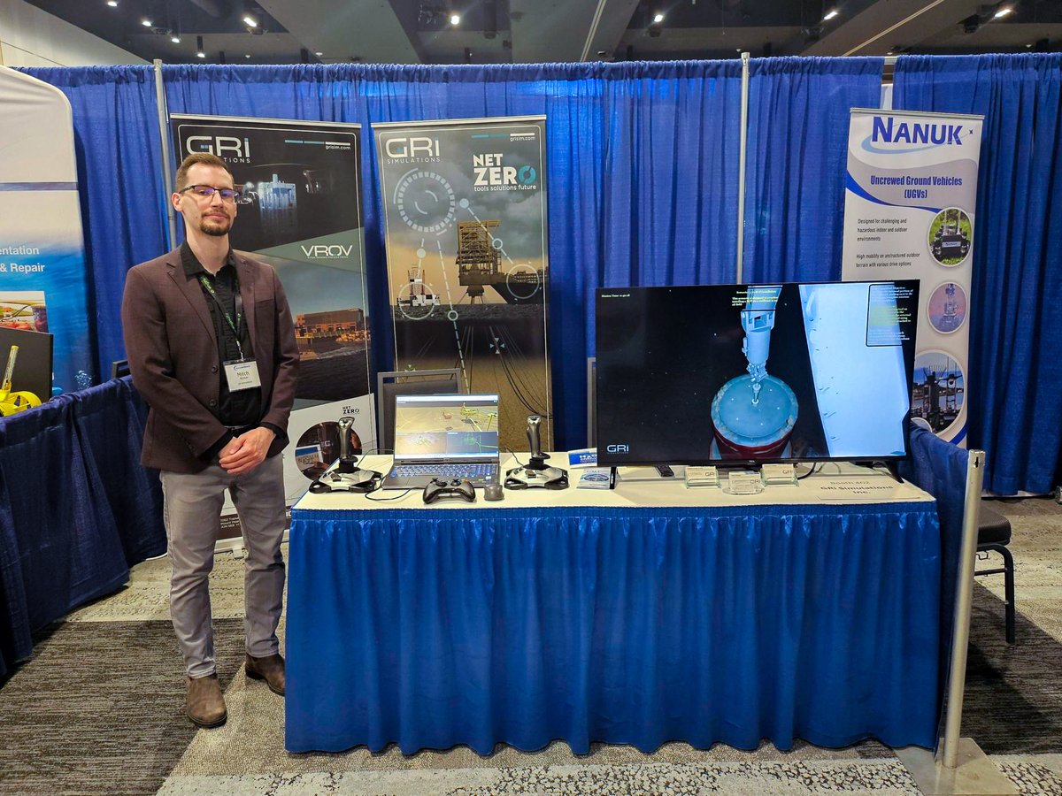 GRiSimulations's tweet image. 🌊 GRi is at H2O Conference 2025 in Halifax!
Visit us at Booth 402 and chat with Mitch about how simulation driven innovation can transform marine training, planning, and operations across the ocean tech sector. #H20Conference #oceantech #digitaltwins