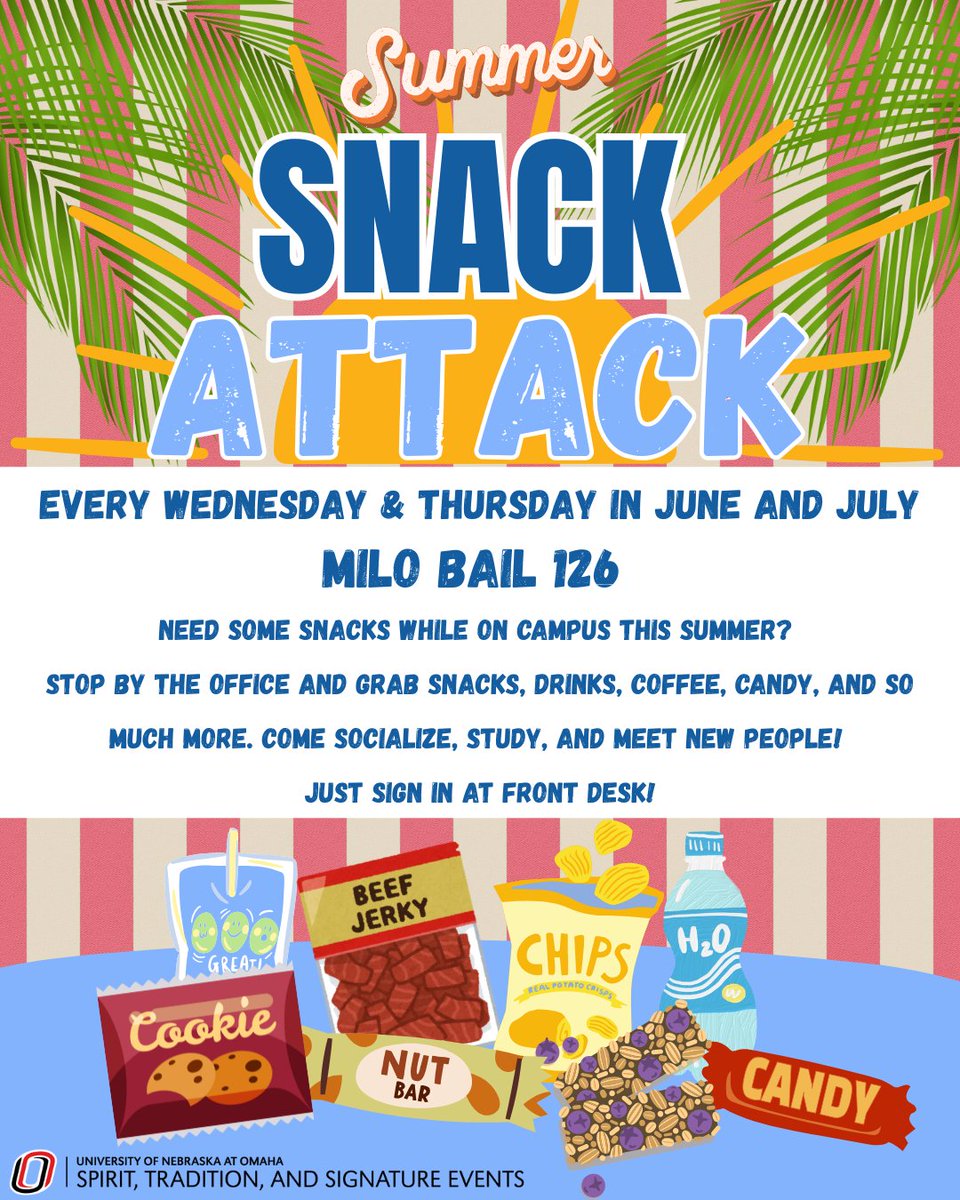 Hey <a href="/UNOmaha/">University of Nebraska at Omaha</a> students... around this summer for classes?  Come visit us in Milo Bail Student Center 126.