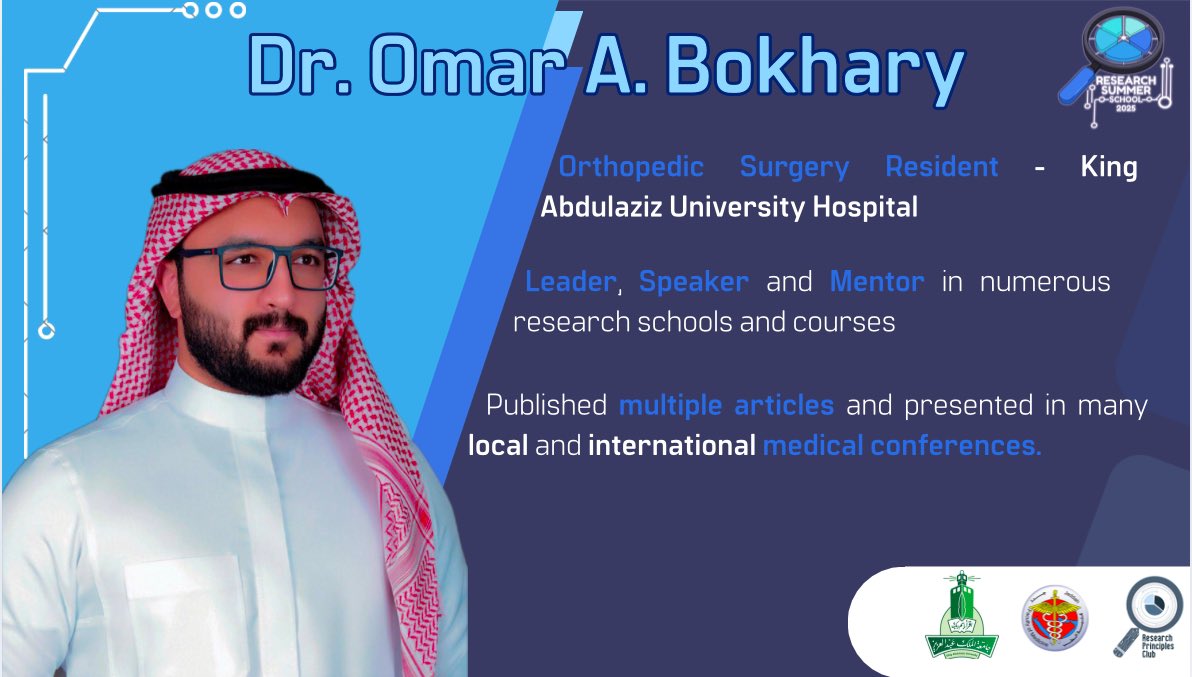 ✨ **استعدوا لجولة جديدة من الإلهام!** ✨

 تعرفو على باقي متحدثين المدرسة البحثية الصيفية   في هذا الحدث، سنستضيف مجموعة من قادة الفكر والباحثين الذين سيشاركونا أفكارهم وتجاربهم الرائعة.

تابعونا للتعرف على باقي المتحدثين!
#RSS25