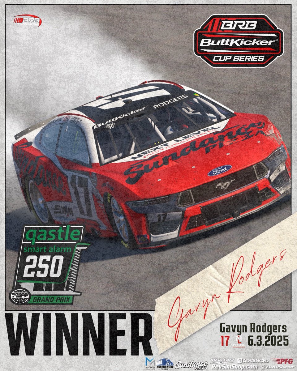 Last week our most winningest driver, Gavyn Rodgers continues his record as he took the win at Circuit of the Americas for the Qastle Smart Alarm 250!

<a href="/TheButtKicker/">The ButtKicker</a> | <a href="/PitStopTV_/">PitStopTV</a>