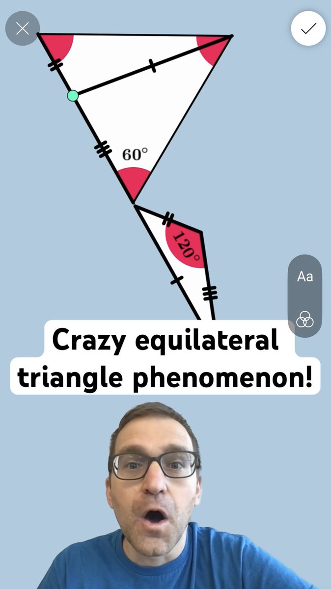 TimBrzezinski's tweet image. Crazy equilateral triangle phenomenon! youtube.com/shorts/HCQ5cpt…