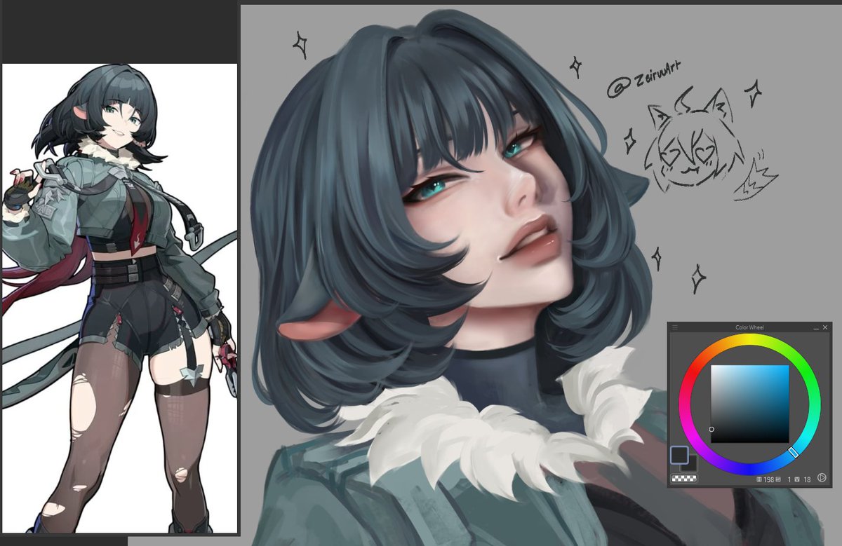 Is this enough? If you need more, I'll figure something out~

Art wip ✨
#JaneDoe #ZZZ