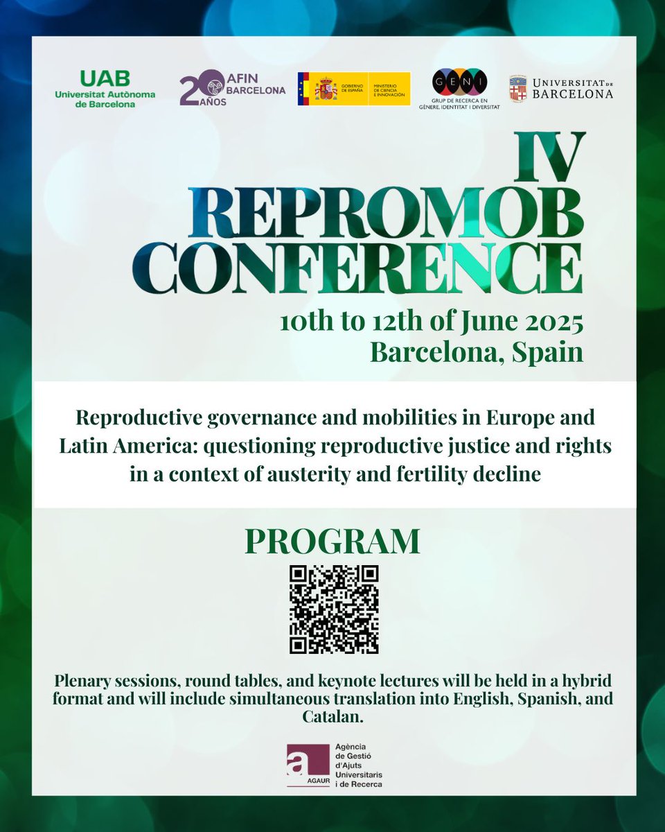 Our Legal Advisor, Camille Gervais, is speaking at this week's Repromob Conference in Barcelona! She will join a panel on abortion &amp; mobilities, highlighting key legal reform trends and barriers to abortion access in Europe 👇
afin-barcelona-uab.eu/en/projects/re…