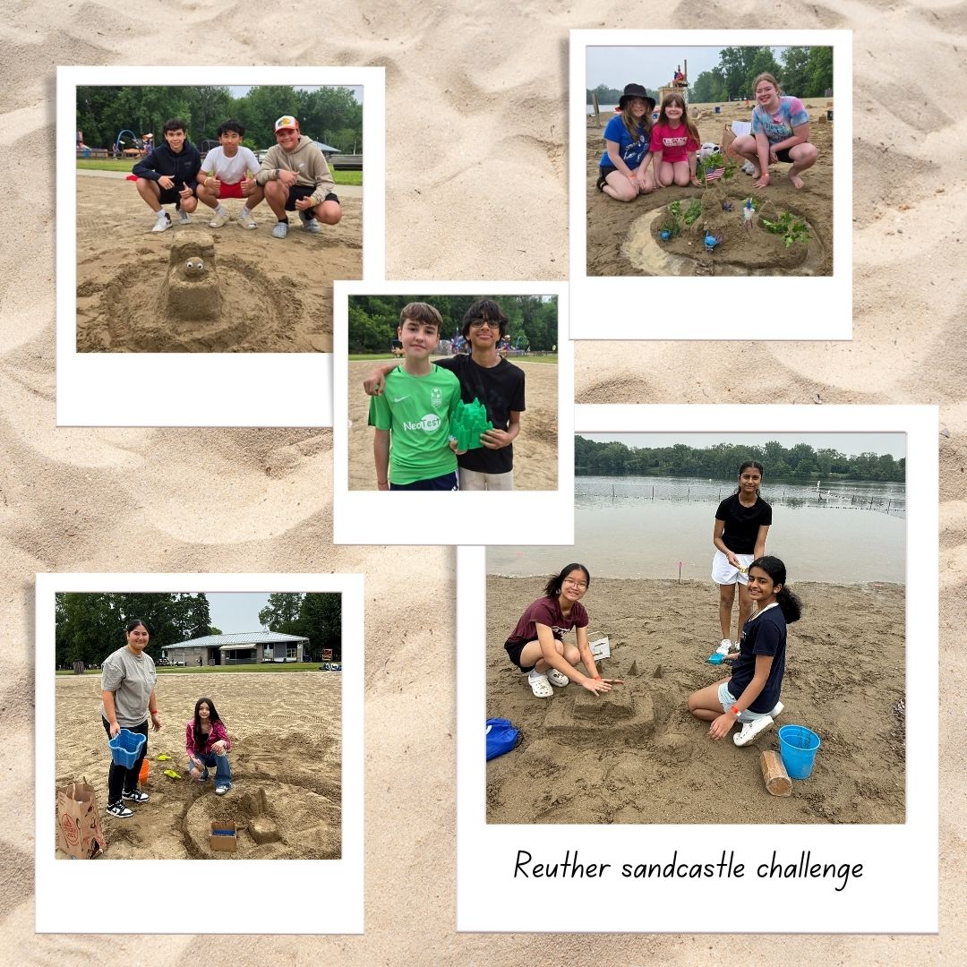 Fierce competition in the Reuther sandcastle challenge. #RCSpride