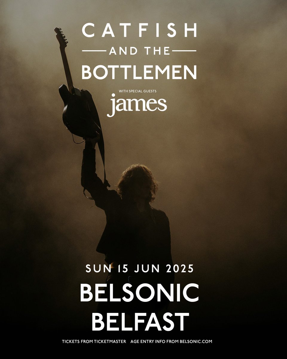 belsonicbelfast's tweet image. THIS SUNDAY 💫 Catfish and @thebottlemen return to Belfast for a headline show at Ormeau Park with special guests James!

Remaining tickets from Ticketmaster.