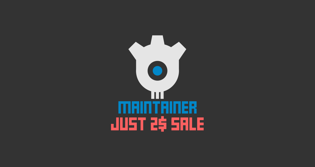 codestage_net's tweet image. Glad to let you know ⚙️ Maintainer is on epic sale now 🎉
Last 24h to grab it at 93% off! ⚡
assetstore.unity.com/packages/slug/…