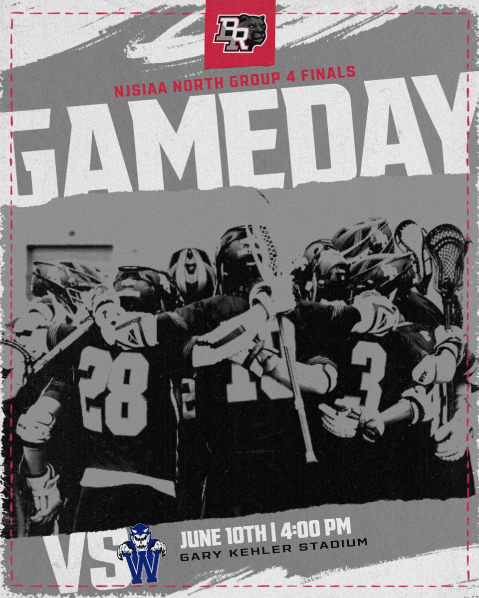 BR Athletics (@brhspanthers) on Twitter photo Good Luck to Boys Lacrosse as they face Westfield in the NJSIAA North Group 4 Finals! 
Tickets must be purchased through the link below:
njsiaa.org/tickets 
LET'S GO PANTHERS! Good Luck to Boys Lacrosse as they face Westfield in the NJSIAA North Group 4 Finals! 
Tickets must be purchased through the link below:
njsiaa.org/tickets 
LET'S GO PANTHERS!