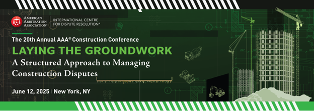 RobinsonCole's tweet photo. R+C is pleased to once again be a sponsor of @ADRorg's 2025 #ConstructionConference on 6/12, where the latest trends are shared with industry professionals. R+C’s Greg Faulkner and Joe Barra serve on AAA’s National Panel on Construction Neutrals. https://t.co/WsdEdF2FCM https://t.co/ZdgG7hTn2f