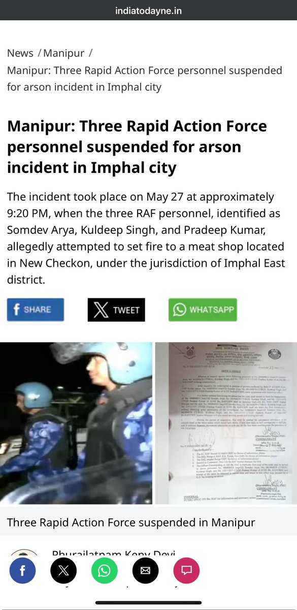 John Milton (@hayum_sidaba) on Twitter photo Are security forces deployed in imphal secretly authorised to destroy public properties and attack and harass the already frustrated protesters & civilians ? Earlier , central security personnels have also been caught committing Arson in Imphal .
What’s going on? <a href="/HMOIndia/">गृहमंत्री कार्यालय, HMO India</a> Are security forces deployed in imphal secretly authorised to destroy public properties and attack and harass the already frustrated protesters & civilians ? Earlier , central security personnels have also been caught committing Arson in Imphal .
What’s going on? <a href="/HMOIndia/">गृहमंत्री कार्यालय, HMO India</a>