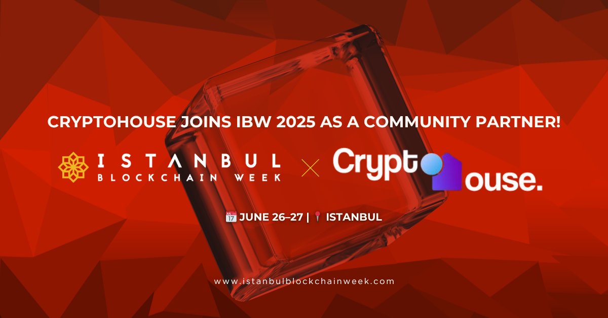 CryptoHouse (@joincryptohouse) on Twitter photo Istanbul Blockchain Week 2025’in (<a href="/IstanbulBlockWk/">Istanbul Blockchain Week</a>) resmi partneri olmaktan büyük memnuniyet duyuyoruz.
Blockchain teknolojisinin geleceğini keşfetmek için bu prestijli etkinlikte yerinizi alın. Biz de orada olacağız.
Takipçilerimize özel %40 indirim fırsatından yararlanmak Istanbul Blockchain Week 2025’in (<a href="/IstanbulBlockWk/">Istanbul Blockchain Week</a>) resmi partneri olmaktan büyük memnuniyet duyuyoruz.
Blockchain teknolojisinin geleceğini keşfetmek için bu prestijli etkinlikte yerinizi alın. Biz de orada olacağız.
Takipçilerimize özel %40 indirim fırsatından yararlanmak