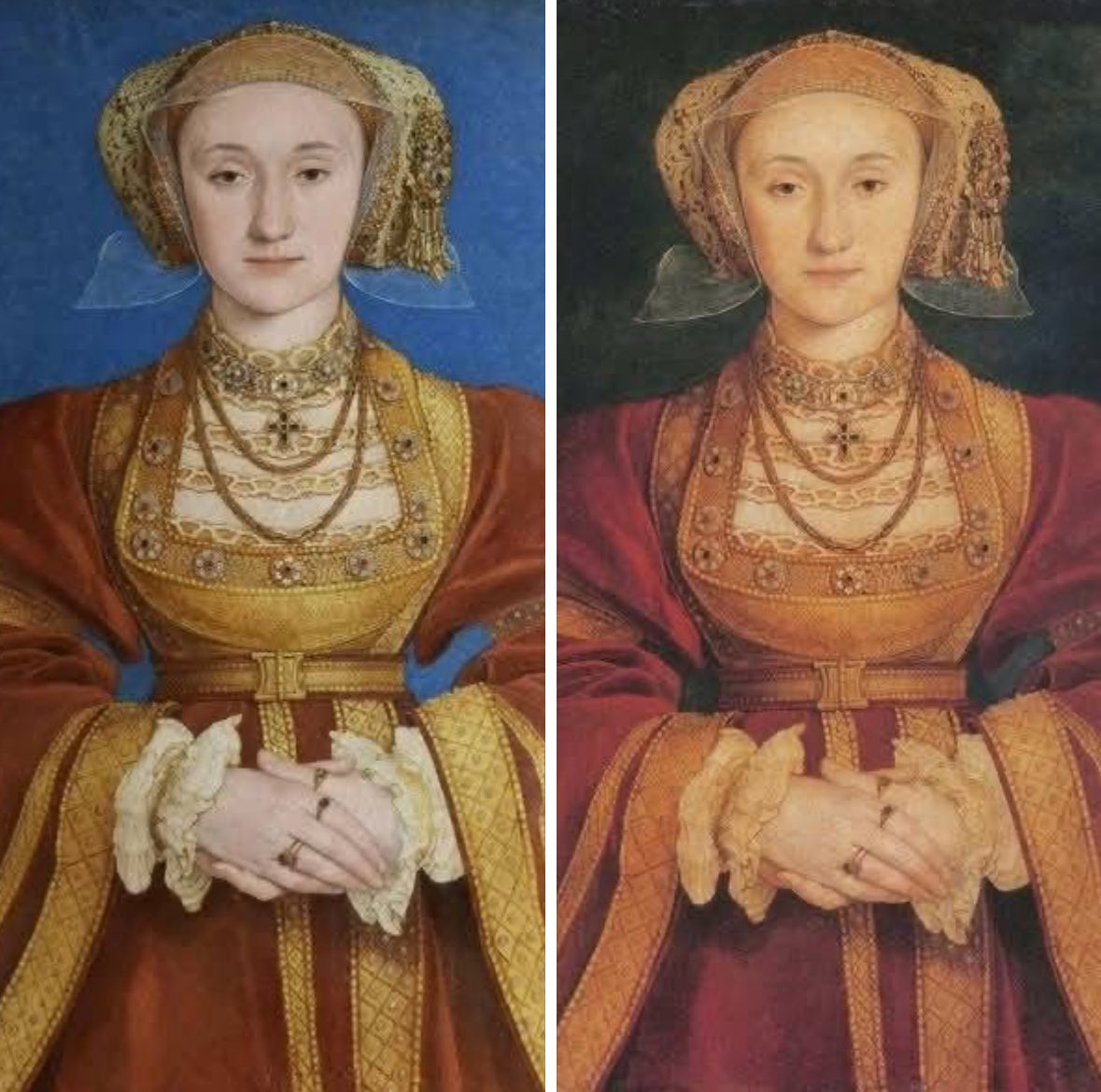 The Louvre has restored Holbein’s portrait of Anna of Cleves #Tudors