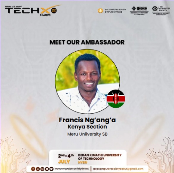 Frank5149170005's tweet image. 📍 IEEE Computer Society SYP TechX
📍 IEEE Computer Society DeKUT

#cstechx #cssyp #ieeecs #techxnyeri #IEEE PES KENYA #ieeemeru