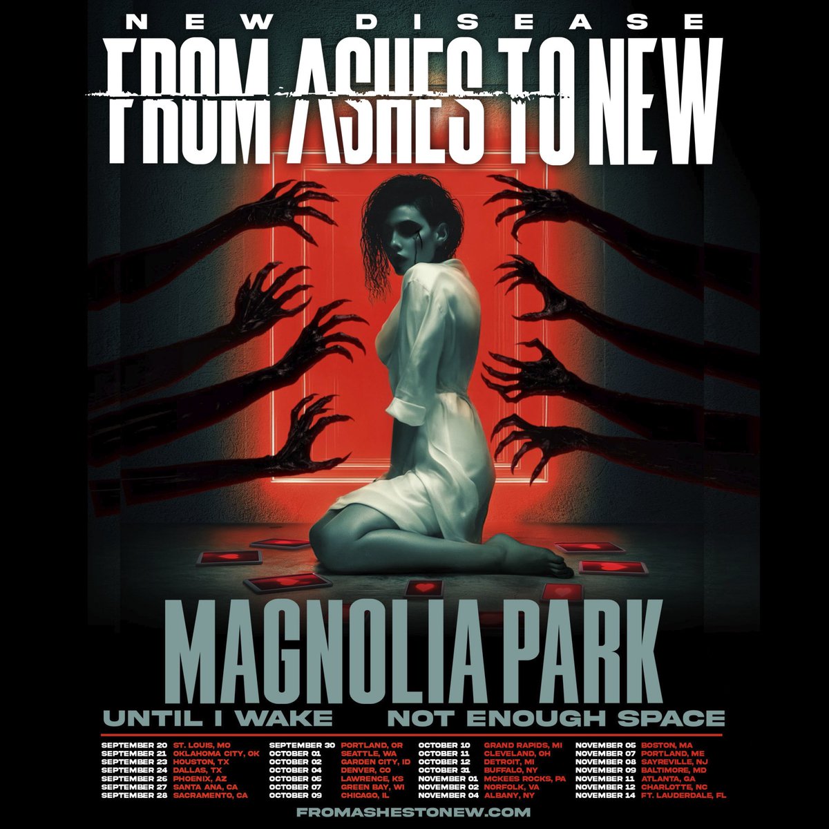 Until I Wake (@untiliwake) on Twitter photo 📣 Stoked to announce we will be joining <a href="/FromAshestoNew/">From Ashes to New</a> on their fall headliner alongside <a href="/Magnoliaparkfl/">Magnolia Park</a> & Not Enough Space‼️📣
Tickets On Sale This Friday! 📣 Stoked to announce we will be joining <a href="/FromAshestoNew/">From Ashes to New</a> on their fall headliner alongside <a href="/Magnoliaparkfl/">Magnolia Park</a> & Not Enough Space‼️📣
Tickets On Sale This Friday!