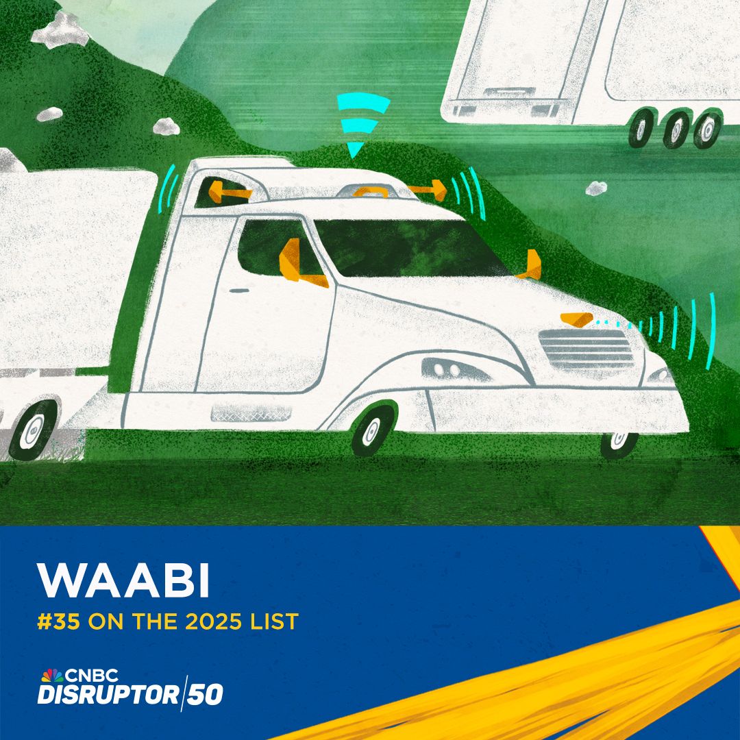 Waabi_ai's tweet image. We&apos;re honored to join @CNBCDisruptors 50 alongside innovative companies transforming industries—proud to represent the autonomous driving and physical AI space alongside these groundbreaking companies.