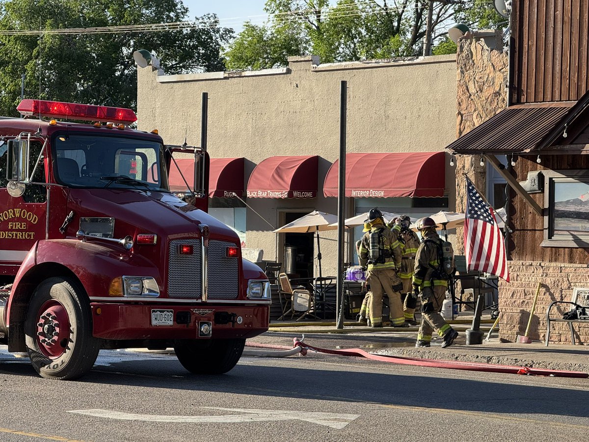 SheriffAlert's tweet image. Fire at Lone Cone Saloon in Norwood is under control and crews are engaged in mop-up.
