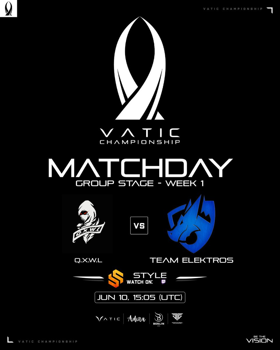 🟣 LIVEEEEEEEE!

Vamos con la Guerra del Día! Juegan los Hispanos! 😍

🏆 Vatic Championship - Semana 1

✅ Team Elektros 🆚 Q.X.W.L

TODO el MUNDO para DENTRO! ❤

📺 twitch.tv/style_coc