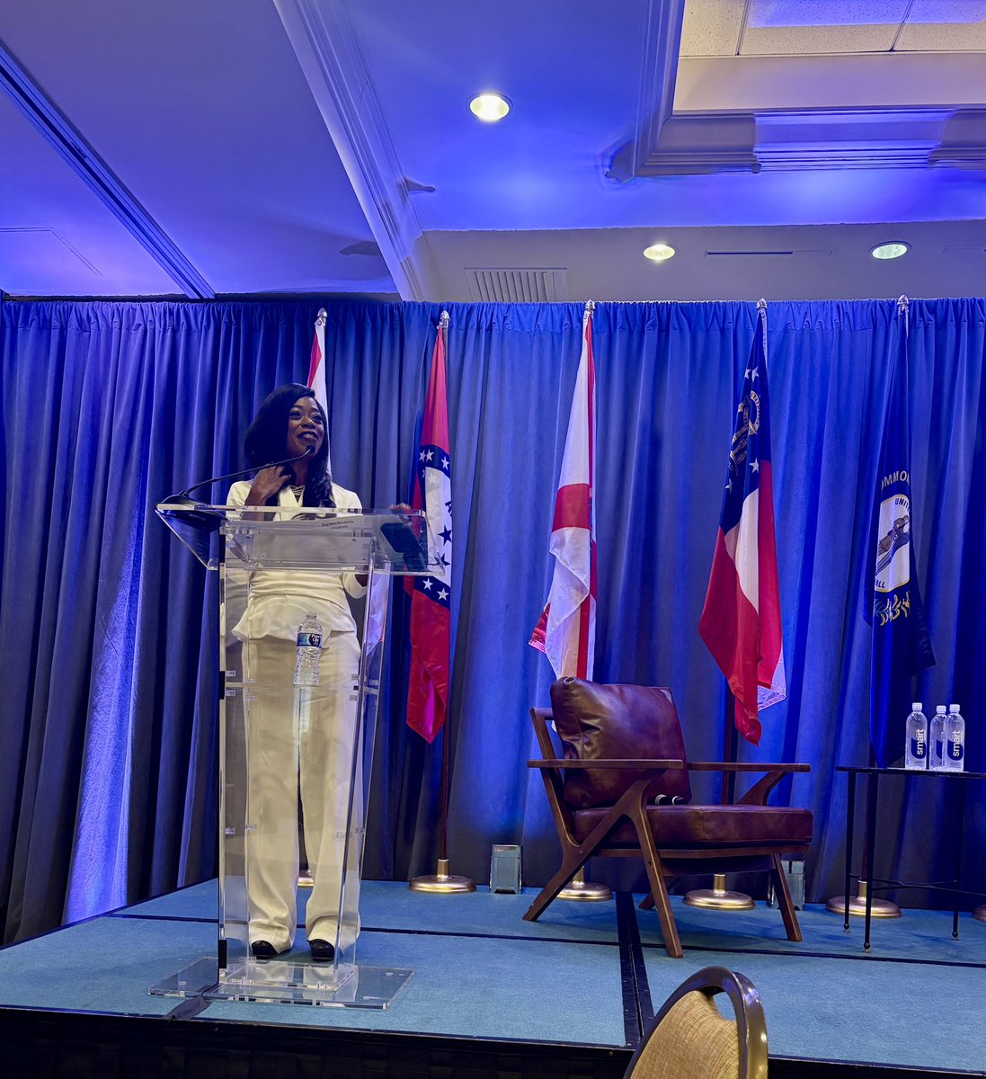 Marva B. Johnson, group vice president with Charter Communications, is presenting on expanding access to high speed internet across the Southeastern United States. #SEARUC