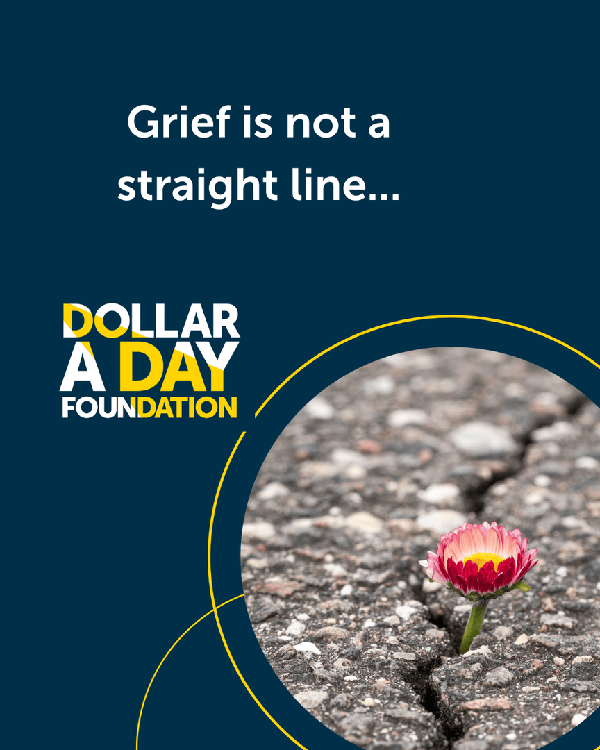 Grief isn’t linear—and it doesn’t follow a timeline.
It can look like sadness, anger, numbness, or even moments of joy. However it shows up, it’s valid. You’re not alone in your loss. 💜

#GriefAwareness #MentalHealthMatters #ItsOkayToNotBeOkay #adollaraday
