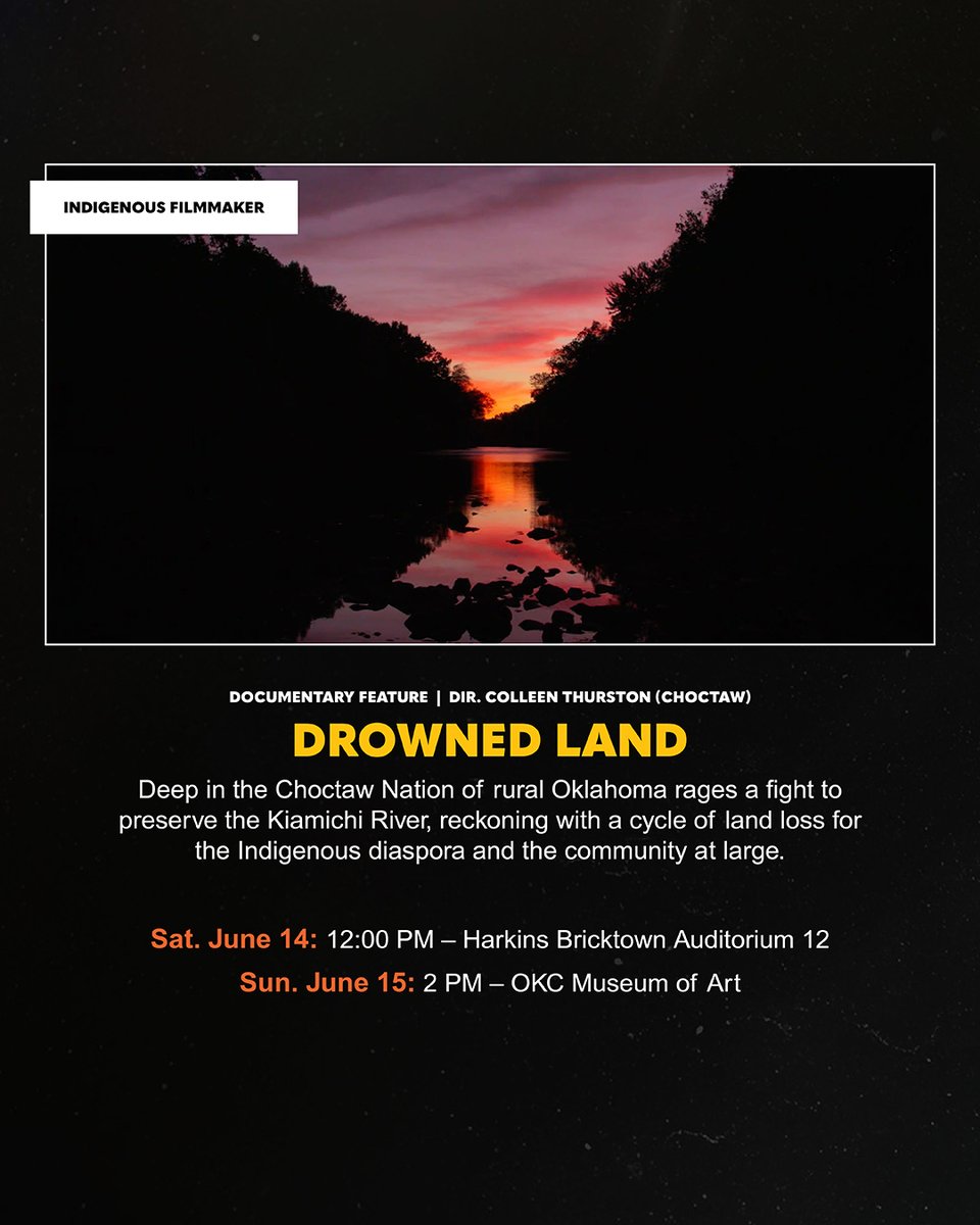 @CherokeeFilm (@cherokeefilm) on Twitter photo We are thrilled to sponsor <a href="/deadcenter/">deadCenter Film</a> in its seminal 25th year. Get ready for a powerful lineup of Indigenous feature films lighting up Oklahoma City this week, June 11–15!
Tap the link to learn more and plan your weekend at deadCenter: deadcenterfilm.org We are thrilled to sponsor <a href="/deadcenter/">deadCenter Film</a> in its seminal 25th year. Get ready for a powerful lineup of Indigenous feature films lighting up Oklahoma City this week, June 11–15!
Tap the link to learn more and plan your weekend at deadCenter: deadcenterfilm.org