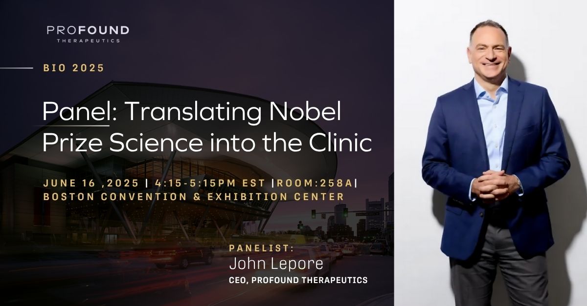 Join our CEO, John Lepore, MD, as he takes the stage at #BIO2025 alongside fellow industry leaders to explore how Nobel Prize-winning science can translate into real world therapies to tackle pressing health challenges. Learn more about the panel: bit.ly/4kCJt2d