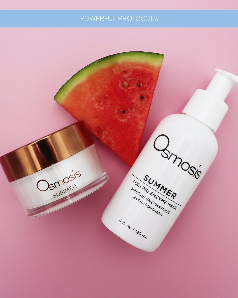 Hydrate &amp; refresh with the @Osmosis_Beauty Watermelon Mint Mojito Skin Ritual. A cooling, fruit enzyme facial for summer skin. loom.ly/XdRrQB8

#Sponsored