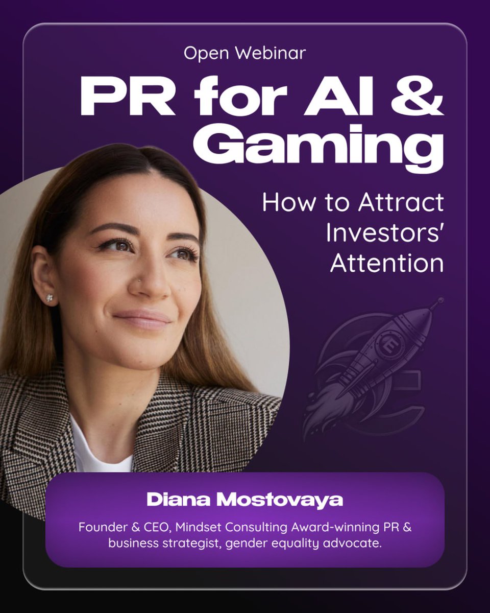 Enchant Startup (@enchantstartup) on Twitter photo Curious how top startups get noticed before they even pitch? Join us for an open webinar with Dina Mostovaya <a href="/dinamostovaya/">Dina Mostovaya</a>, award-winning PR strategist and founder of Mindset Consulting
📅June 12, 6:00 PM (Cyprus time)
🪧Online
Register now - enchantstartup.com/webinar2 Curious how top startups get noticed before they even pitch? Join us for an open webinar with Dina Mostovaya <a href="/dinamostovaya/">Dina Mostovaya</a>, award-winning PR strategist and founder of Mindset Consulting
📅June 12, 6:00 PM (Cyprus time)
🪧Online
Register now - enchantstartup.com/webinar2