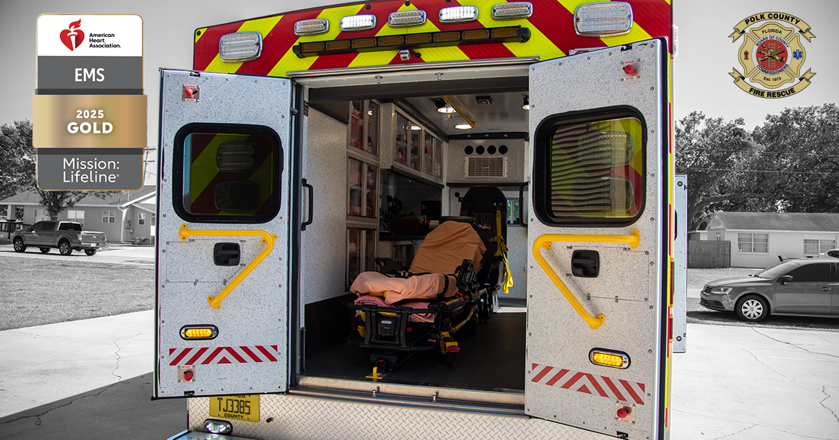 The Polk County Fire Rescue team received the American Heart Association’s Mission: Lifeline® EMS Gold Award for their commitment to saving lives.

Read the full release here: polk-county.net/news/polk-coun…