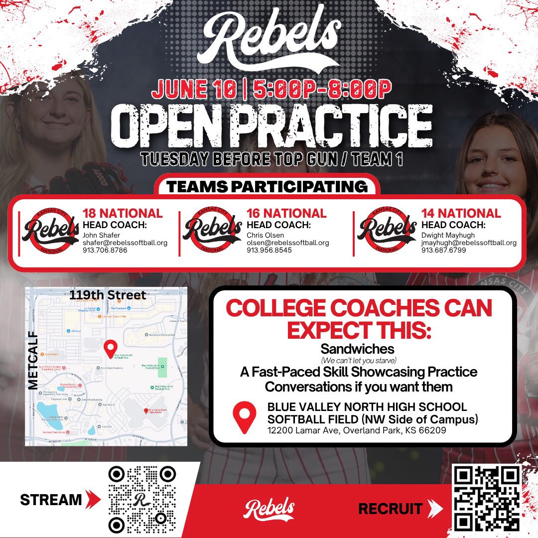 Charlee Latteman (@lattemancharlee) on Twitter photo Catch us this weekend back in our home state for the Team1 Elite Club Invite! Join us at open practice today as well as we gear up for this weekend! <a href="/GoJacksSB/">Jackrabbit Softball</a> <a href="/KristinaMcSwee6/">Kristina McSweeney</a> <a href="/JoshBertke/">Josh Bertke</a> <a href="/Rebels_2026_27/">KC Rebels 16 National - Olsen</a> Catch us this weekend back in our home state for the Team1 Elite Club Invite! Join us at open practice today as well as we gear up for this weekend! <a href="/GoJacksSB/">Jackrabbit Softball</a> <a href="/KristinaMcSwee6/">Kristina McSweeney</a> <a href="/JoshBertke/">Josh Bertke</a> <a href="/Rebels_2026_27/">KC Rebels 16 National - Olsen</a>