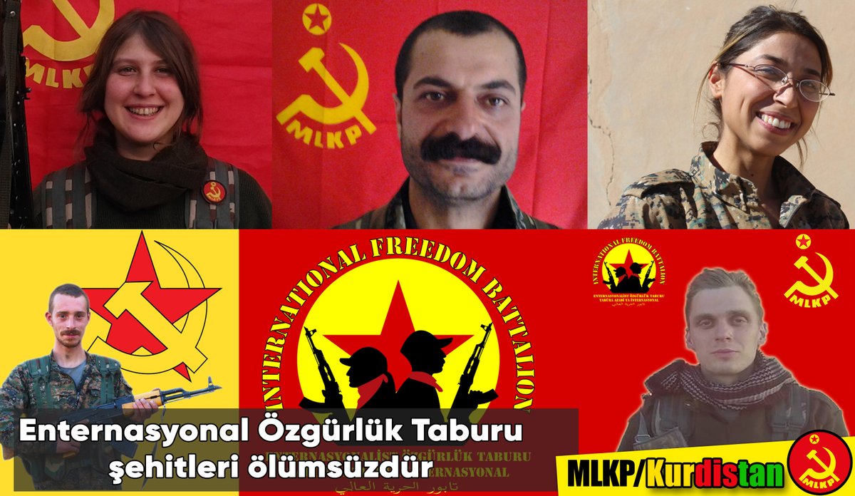 KurdistanMlkp's tweet photo. #Enternasyonal Özgürlük Taburu şehitleri ölümsüzdür!
#MLKP #Kürdistan #Rojava https://t.co/G3nX7eNWr7