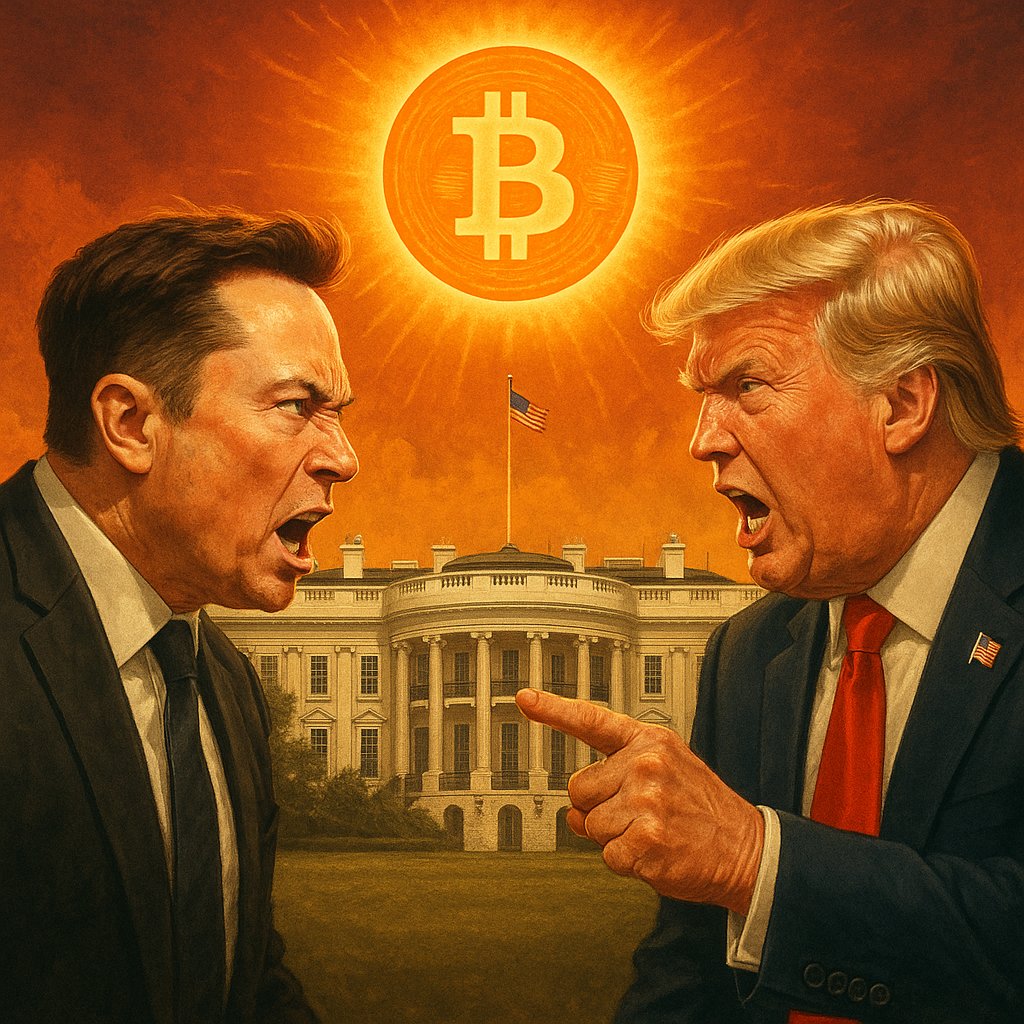 FriedrichReport's tweet photo. 1/19

🇺🇸Die USA stehen am Rande des finanziellen Abgrunds. Während sich Musk & Trump öffentlich bekriegen, eskaliert im Hintergrund etwas viel Gefährlicheres:

Der Dollar-Schulden-Todeszyklus (Debt Death Spiral)

Ein 🧵 über das Ende des Fiat-Zeitalters und warum Gold & Bitcoin alternativlos sind 👇