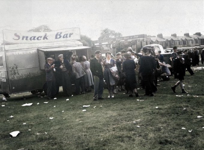 Snack bar at Scotstoun Showground, 1955
To View More Great Old Photos Of Old Glasgow, Visit https://OldGlasgow.com