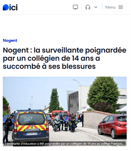 r_chekkat's tweet photo. L'identité de l'élève qui a tué une #surveillante à Nogent ne change rien à la violence de l'acte ou à la douleur des proches de la victime, Mélanie. Sauf pour les racistes, qui vont rapidement se désintéresser de ce meurtre qui ne sert pas leur agenda politique. https://t.co/OToXyox8dS