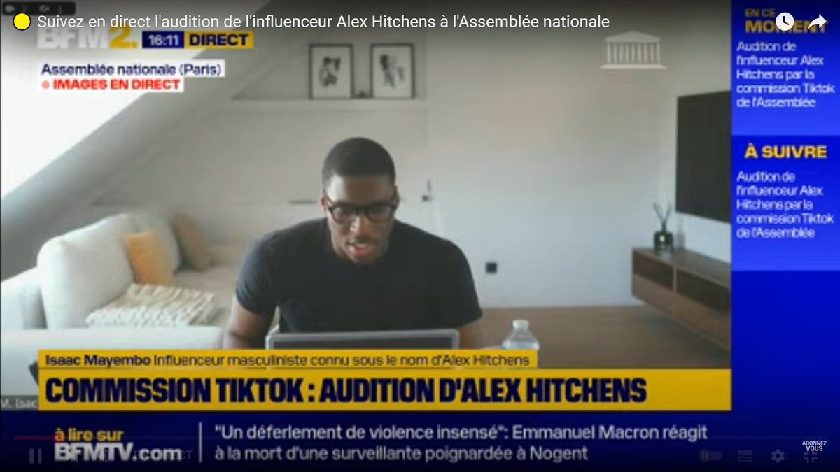 Azrael_WaV3's tweet photo. @AlertesInfos Mdrr il fait l'influenceur, le gonz il fait le millionnaire et quand il se fait appeler par l'assemblée nationale il a un fond d'appartement témoin, une caméra de merde, un micro inexistant, et il boude quand on lui rappelle que c'est une merde qui tient des propos de tarés 😂 https://t.co/owSL6IXiWn