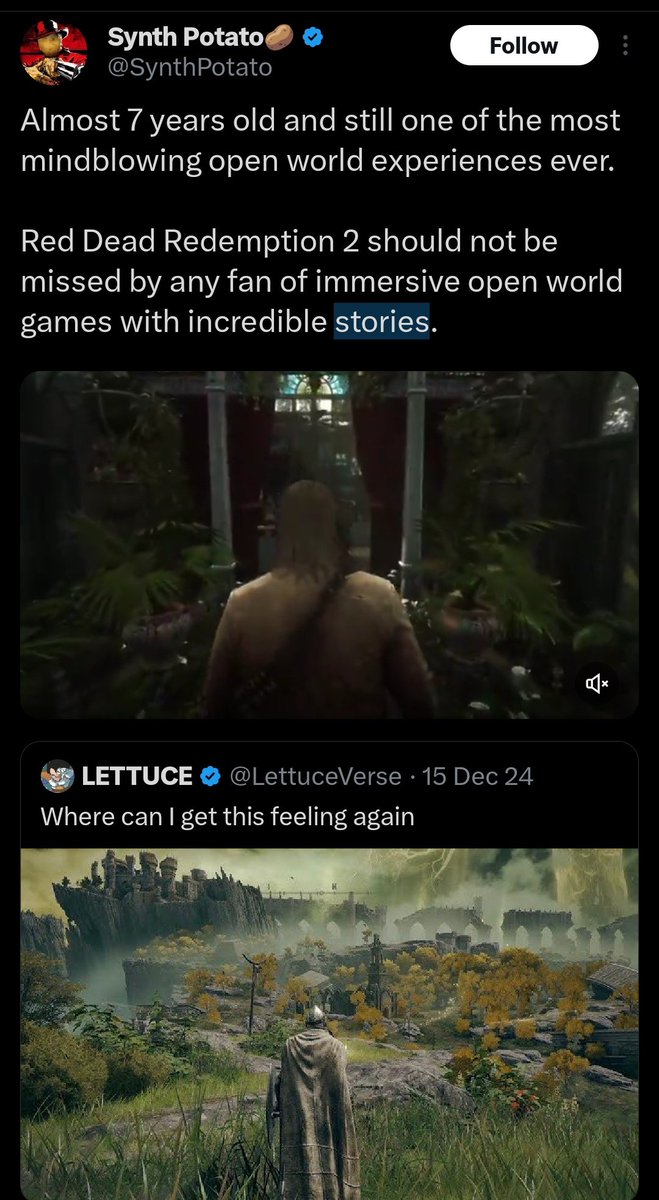 "RDR2 should not be missed" 

It's only an indie game that sold a meager 74 million Units.