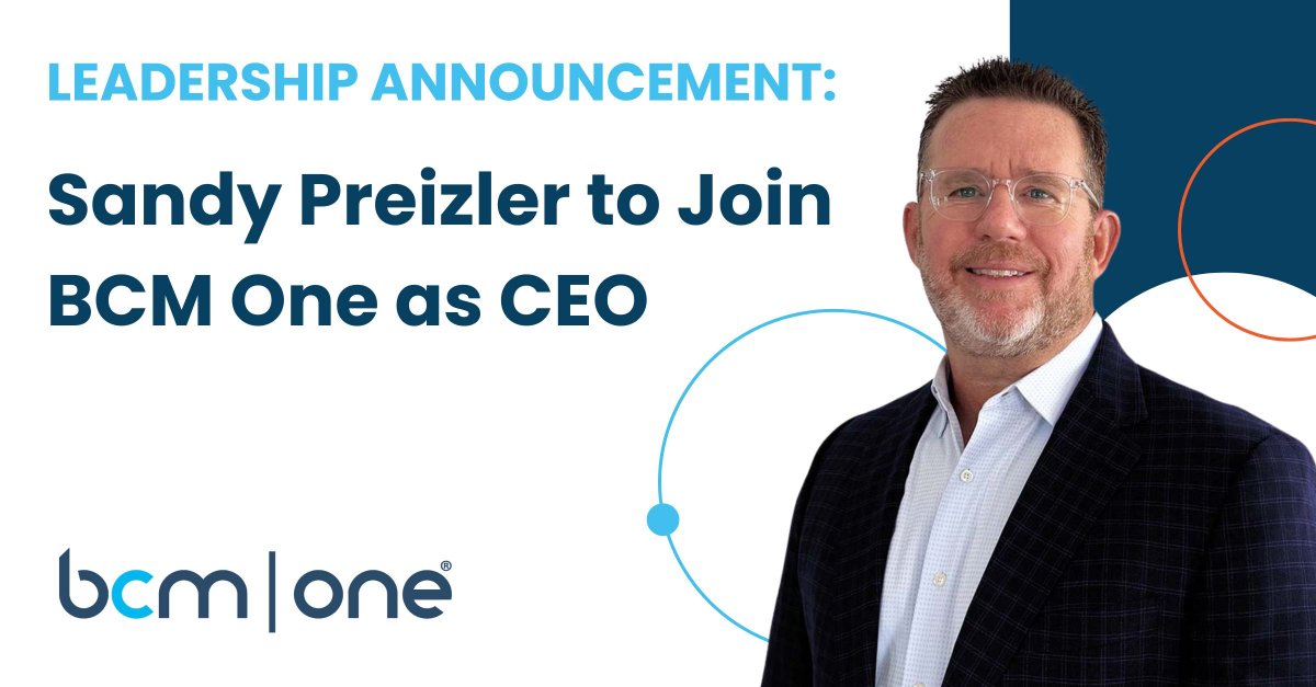 Effective July 7, Sandy Preizler takes over as CEO at BCM One, succeeding Geoff Bloss who moves to an advisory and board position. We are thankful for Geoff's leadership a and excited for the next growth chapter with Sandy.
More info: bit.ly/45hxIt7