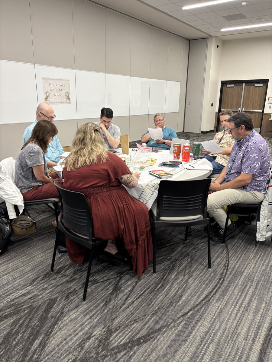 drsttx's tweet image. We are exploring the literary DNA that is Greek literature as a @TomballISD Secondary RLA team today. Nothing is better than 3 hours with these amazing educators digging into ancient and foundational texts! Grades 5-12 are represented, which is just incredible!! 🎉🎉🎉