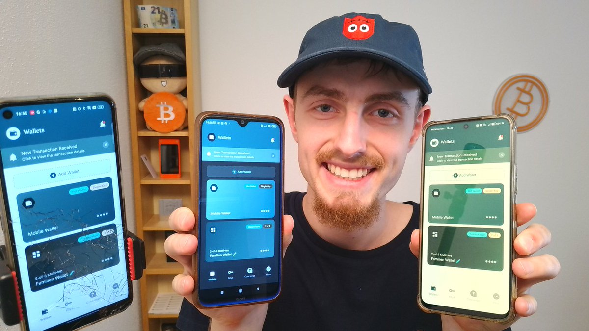 ClavaStack (früher BtcFrankenstein) (@clavastack) on Twitter photo 👀Ich habe das Collaborative Multi Signatur Wallet von <a href="/bitcoinKeeper_/">Bitcoin Keeper</a> ausprobiert.
🛫Krass wie simpel man sich ein Multi Signatur Wallet erstellen kann.
🧙♂️Das geht so leicht wie in einem Online Game einen Account zu erstellen und zu Dritt in eine Party zu joinen. 👀Ich habe das Collaborative Multi Signatur Wallet von <a href="/bitcoinKeeper_/">Bitcoin Keeper</a> ausprobiert.
🛫Krass wie simpel man sich ein Multi Signatur Wallet erstellen kann.
🧙♂️Das geht so leicht wie in einem Online Game einen Account zu erstellen und zu Dritt in eine Party zu joinen.