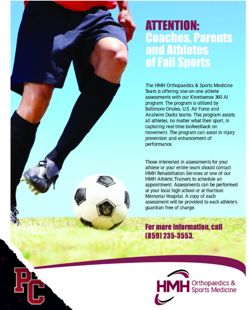 Incredible opportunity for our fall athletes.