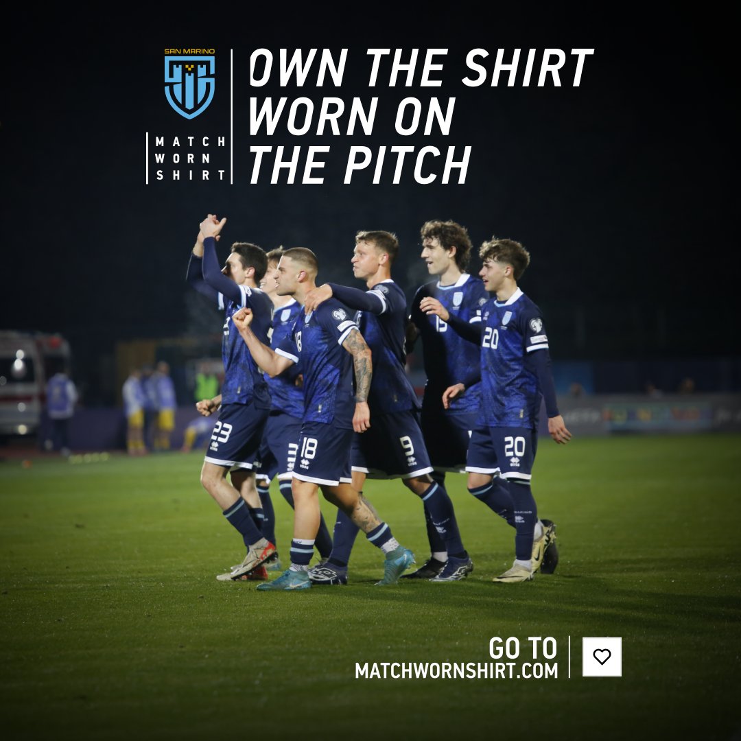 🫵| Partecipa all'asta per aggiudicarti le maglie  della Nazionale di San Marino nella partita con l'Austria! Scegli il tuo preferito e fai la tua scelta sul sito di Matchwornshirt , l'asta parte alle ore 20:45!

► l.matchwornshirt.com/glmnEr

#forzatitani #forzasanmarino #SMRAUT