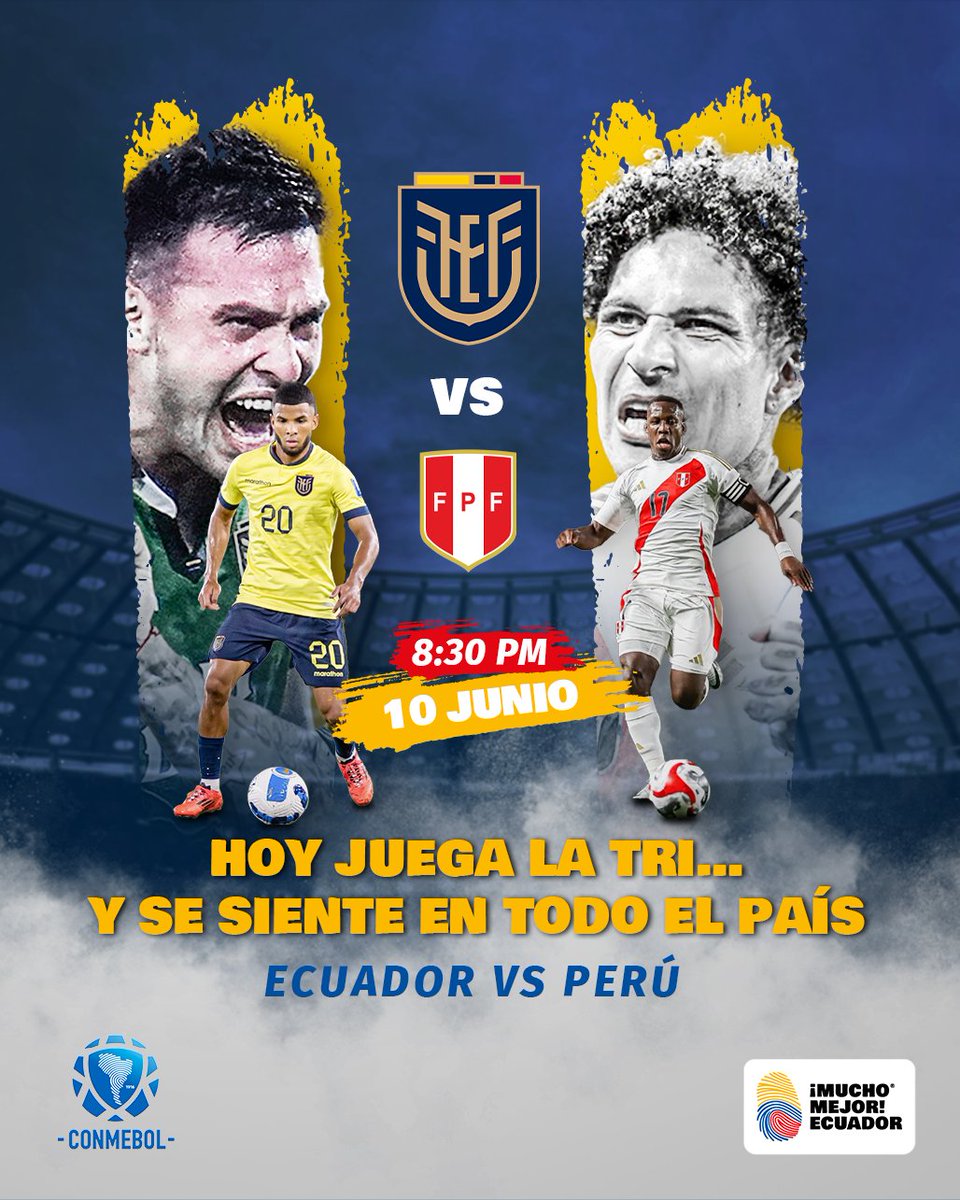 ¡Hoy juega <a href="/LaTri/">La Tri 🇪🇨</a> ! 🇪🇨⚽️️
Apoyemos desde donde estemos, porque ser ecuatoriano es sentir, creer y nunca rendirse. 
¡Hoy ganamos!