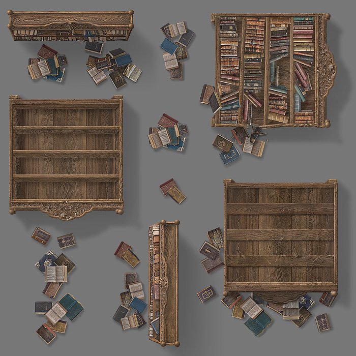A brand new Game Props is now available. Decorate your dungeons, houses and mansions with a variety of dirty, damaged &amp; broken furniture assets. 🛏️🪑🛋️
marketplace.roll20.net/browse/set/377…

See more of my work at the <a href="/roll20app/">Roll20</a> Marketplace.
➡️ bit.ly/HemenwayArt
#ttrpg #rpg #dnd5e #dnd