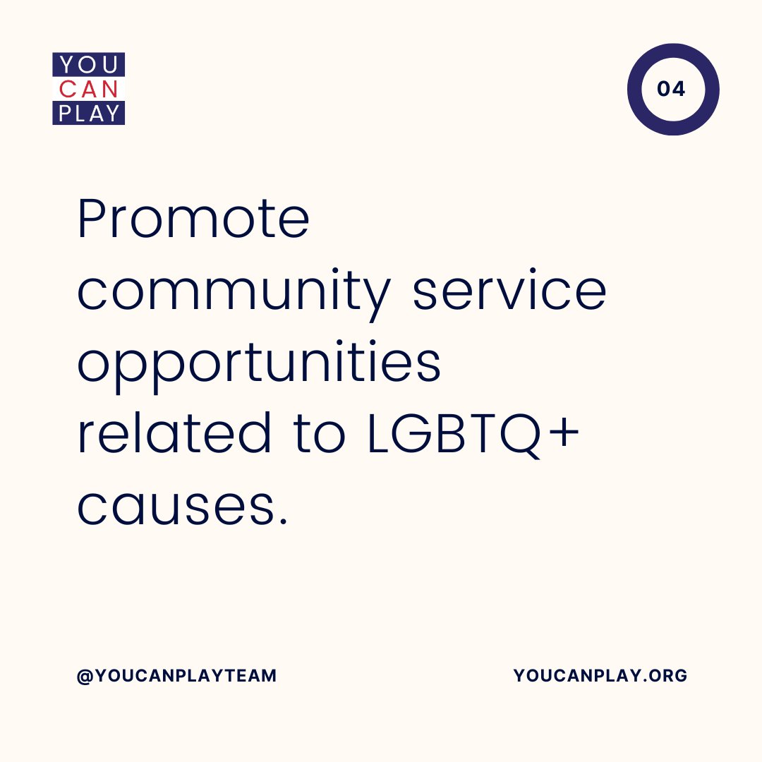 YouCanPlayTeam's tweet image. Support Off-Season Inclusivity Events #YouCanPlay #Pride #Pride365