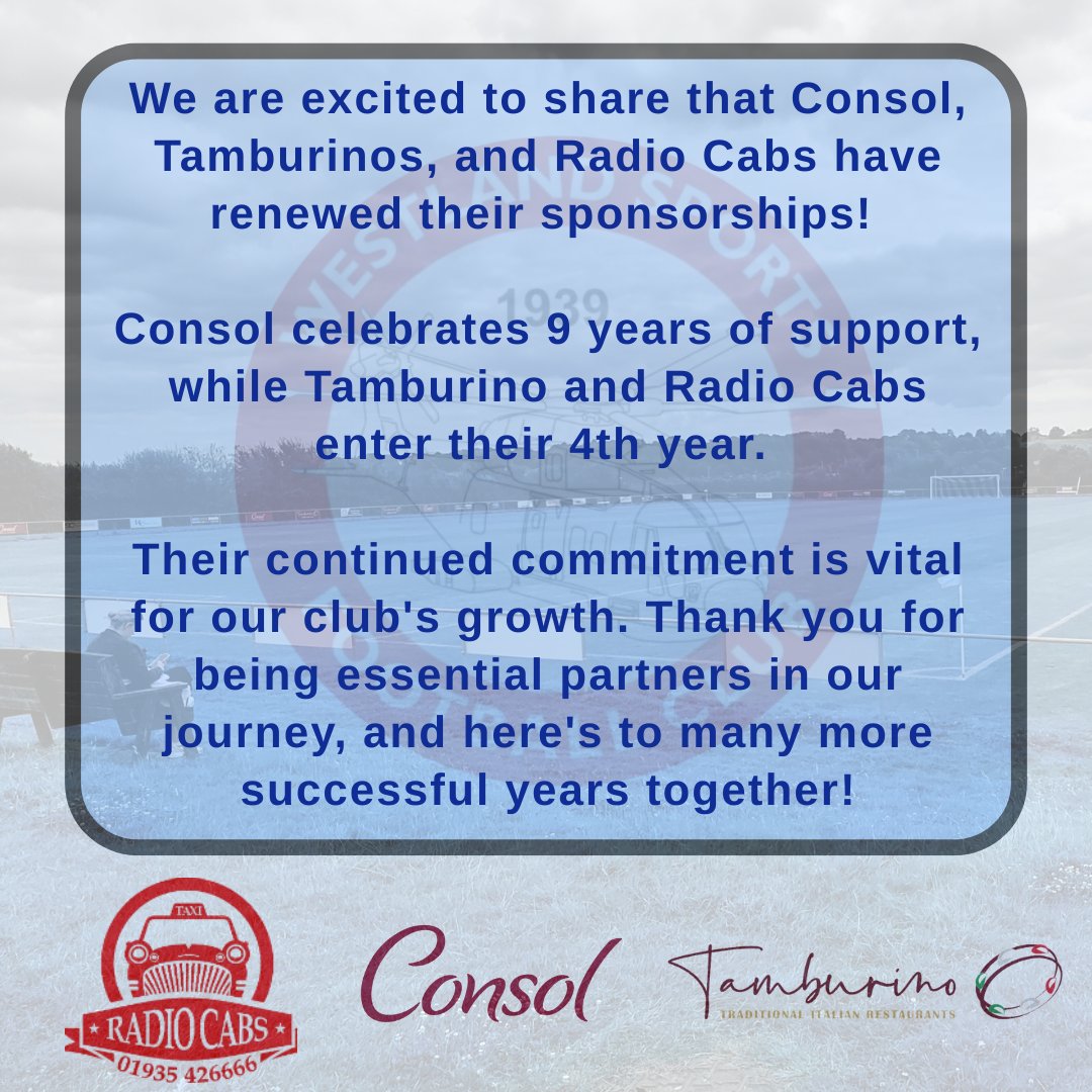 Sponsorship announcement 🚨

Tamburino 
Consol
Radio Cabs 

✍🏻✍🏻✍🏻