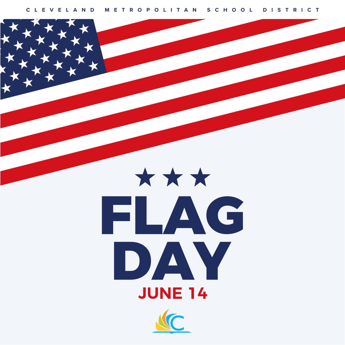 Happy Flag Day! Today we honor the symbol of our freedom and unity— the United States flag. Let’s celebrate our nation’s patriotism and the values it represents.

#FlagDay #ClevelandSchoolDistrict #ClevelandSchools