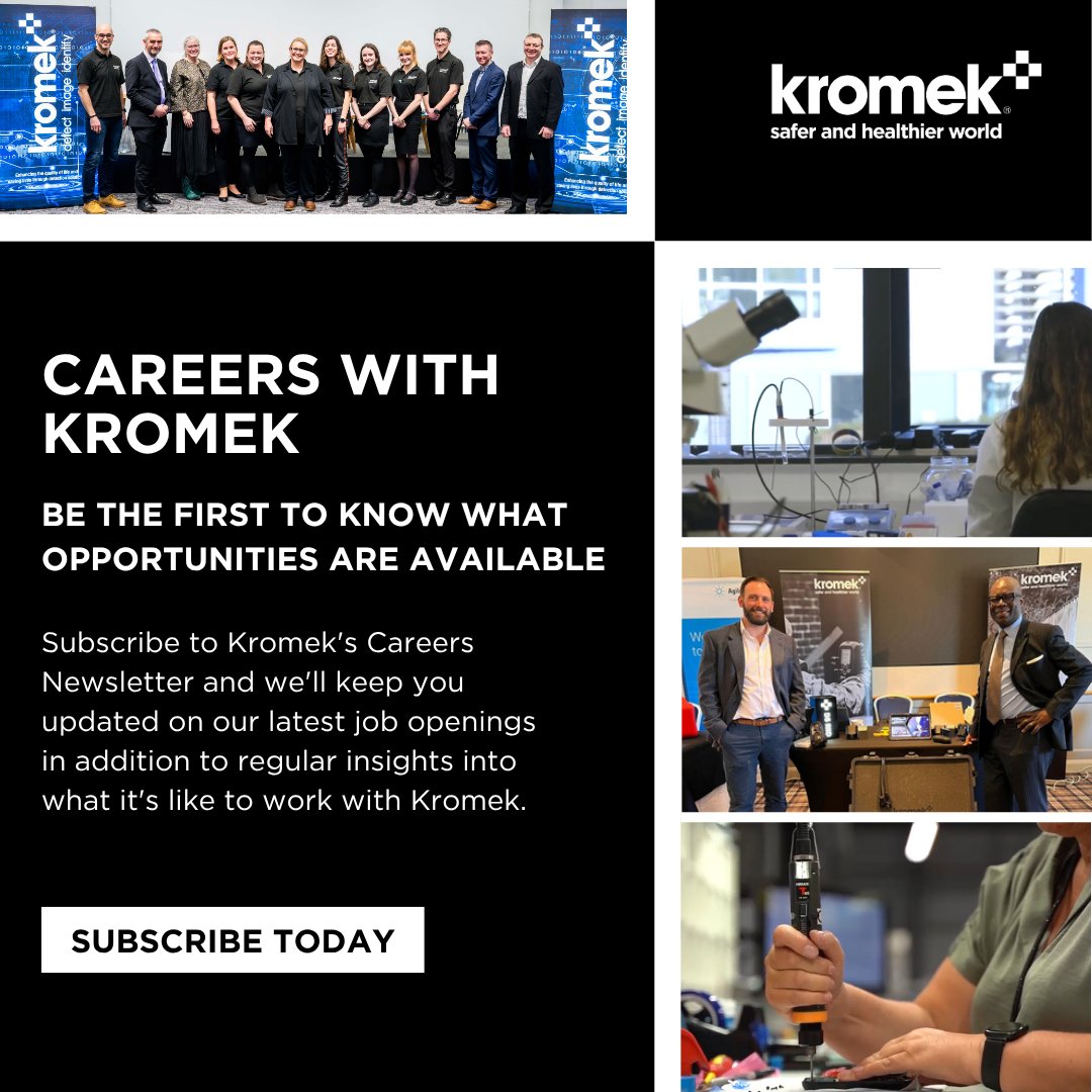 Sign-up to our Careers Newsletter to be the first to know about our newest job openings and learn more about what it's like to work with Kromek.

Subscribe today:
bit.ly/3FuTpM1

#kromek #kmk #careers #newsletter