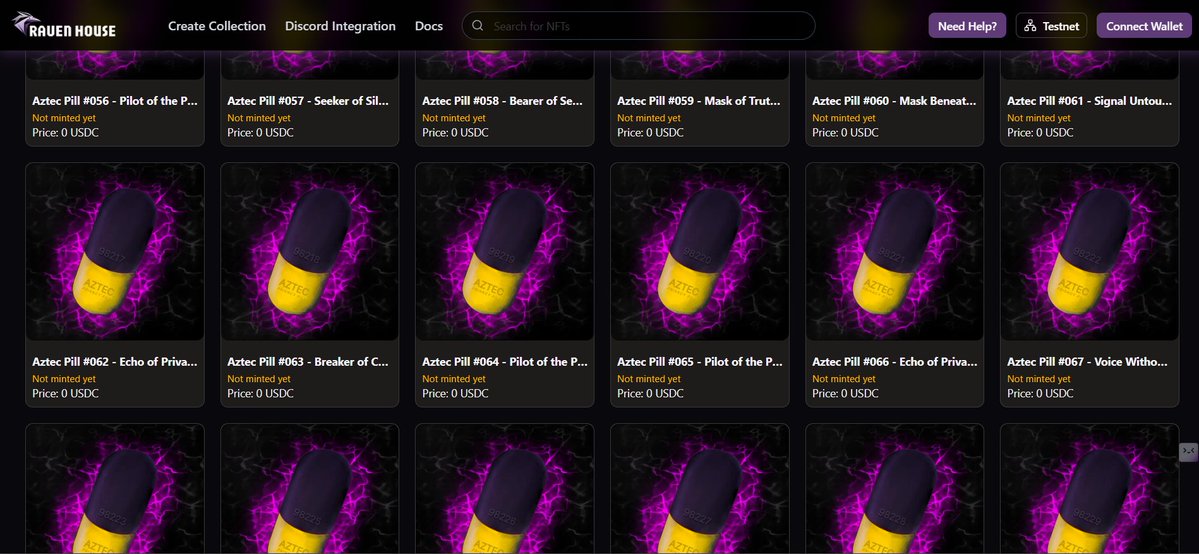 gAztec with an Aztec pill?

Let's take it to the Raven House testnet. ⤵️

app.ravenhouse.xyz/collection/azt…