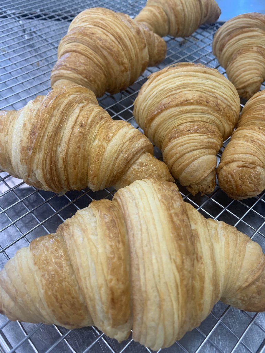 Great day of sharing knowledge with Wee Knob of Butter. An insight into croissant and scone making using their butter and buttermilk. A great way to showcase their wonderful butter and how pastry chefs can use their butter commercially 🧈🧈🧈🥐🥐🥐 <a href="/SLCek/">South Lanarkshire College</a> <a href="/joannewarwick5/">Joanne Warwick</a>