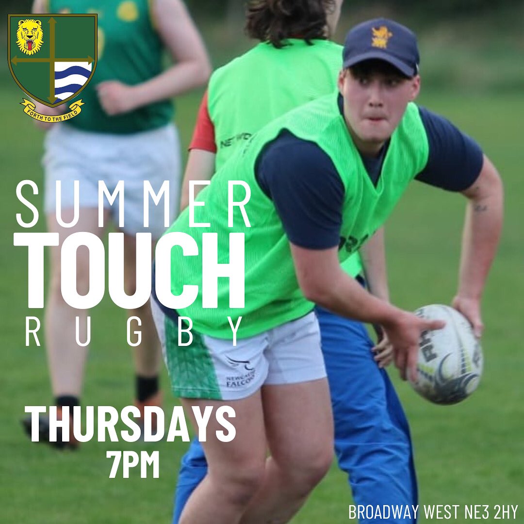 Touch rugby for everyone aged 14 and over.
All abilities welcome. No experience necessary.
Every Thursday at 7

#gosforthrugbyfootballclub #gosforthrugbyclub #grfc #gosforthrfc #gosforthtouchrugby #gosforthminijuniorrugby  #gosforthrfcU_16s